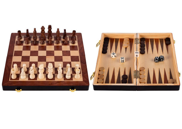 Engelhart - Schack och backgammon hopfällbart