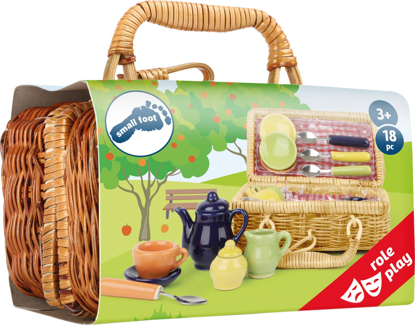 small foot Nostalgi picknickkorg | rullleksaker |