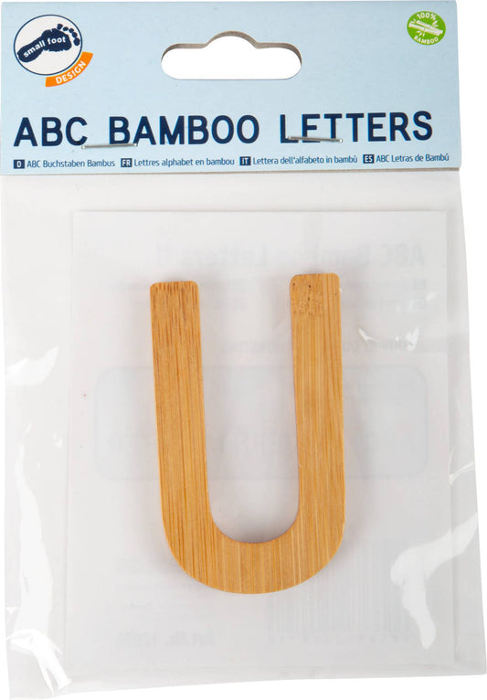 small foot small foot ABC bokstäver bambu U | brev tåg | trä