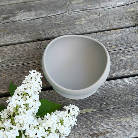 Summerville organic Skål Silikon Silvergrå