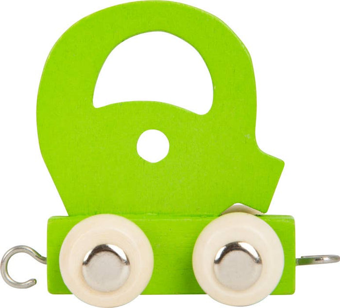 small foot Trähängsmycke Bokstav Q