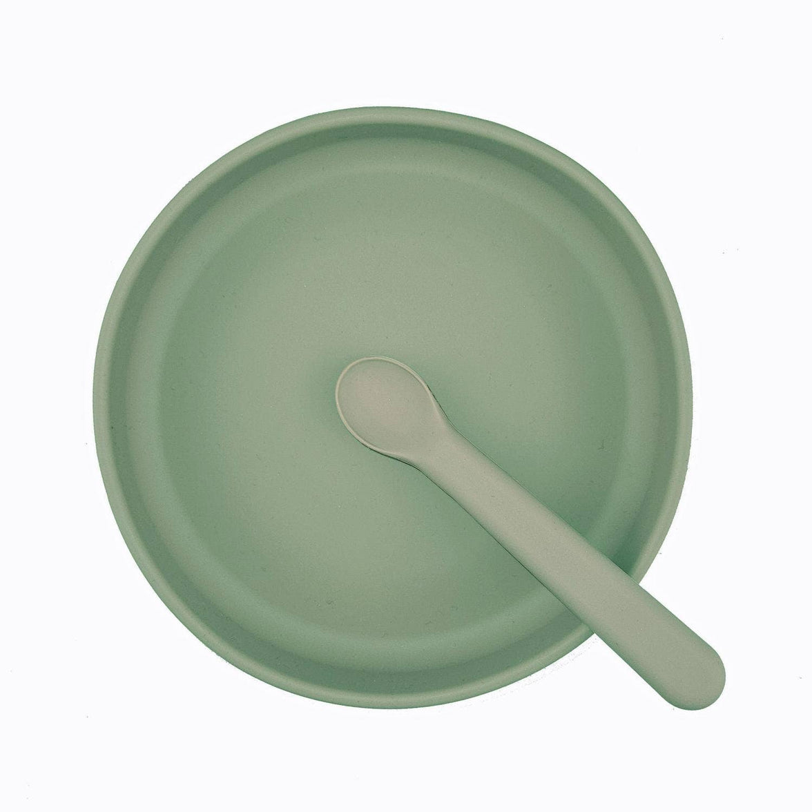 Summerville tallrik och sked silikon
