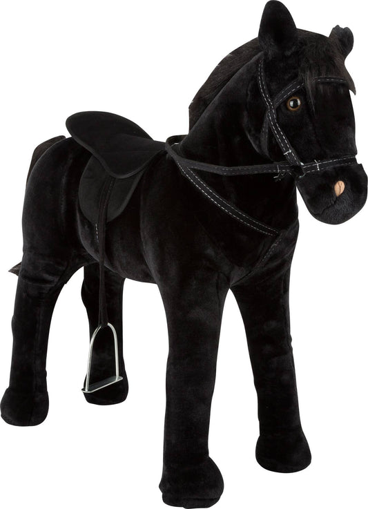 small foot Stående häst med ljud, svart | Rocking Horse |
