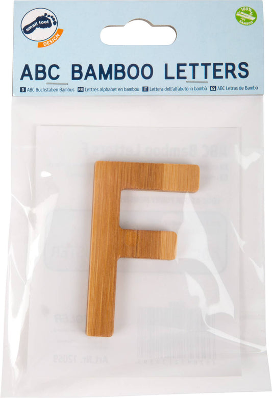 small foot ABC bokstäver bambu F | brev tåg | trä