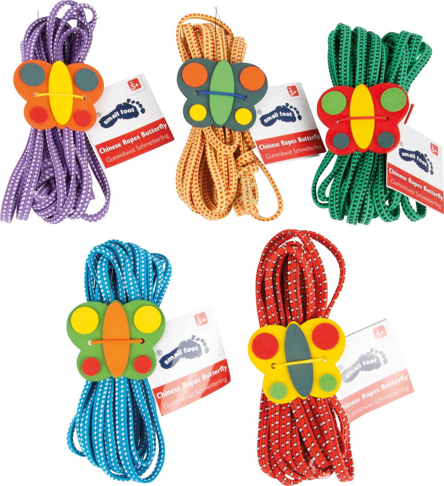small foot small foot Gummitwist ”fjärilar” | trädgårdsleksak | trä
