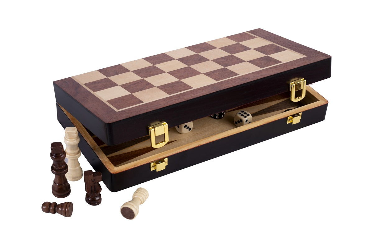 Engelhart - Schack och backgammon hopfällbart