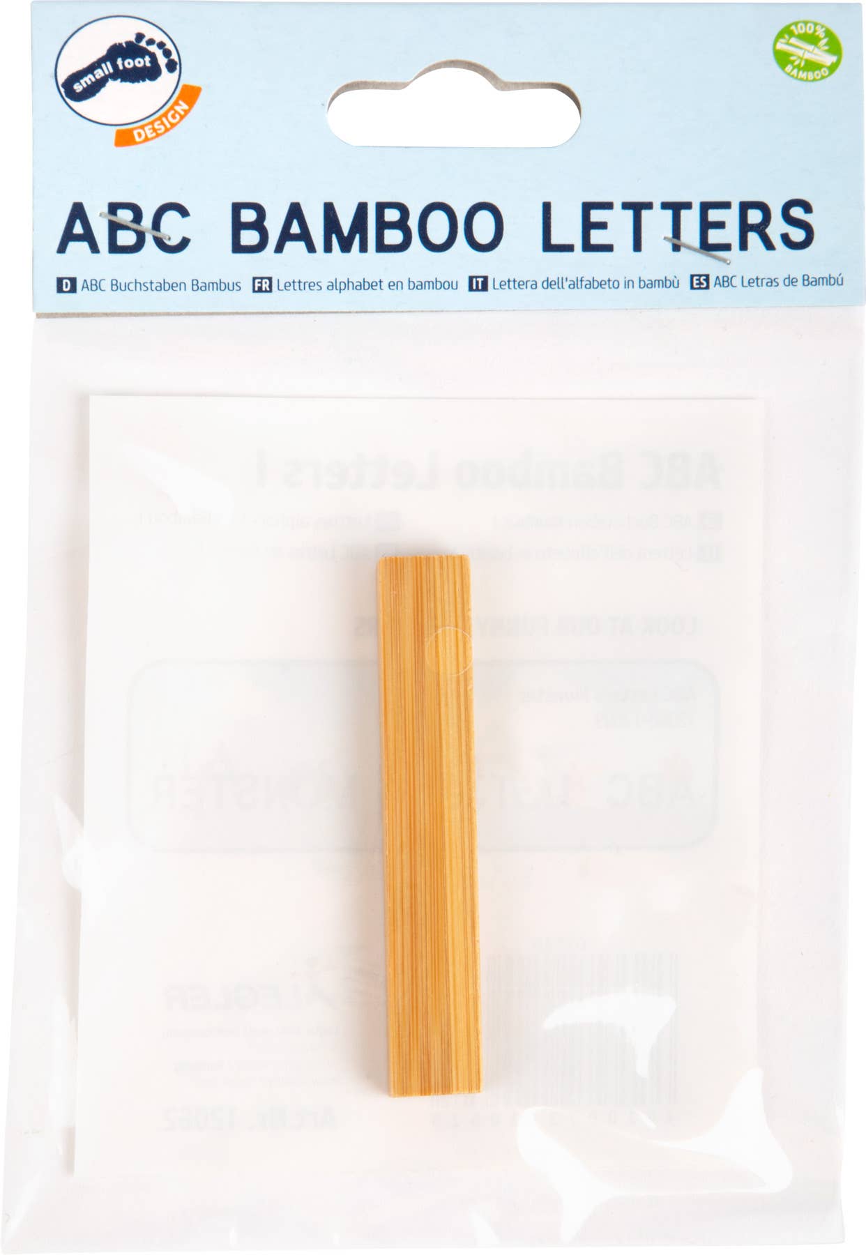 small foot ABC bokstäver bambu I | brev tåg | trä