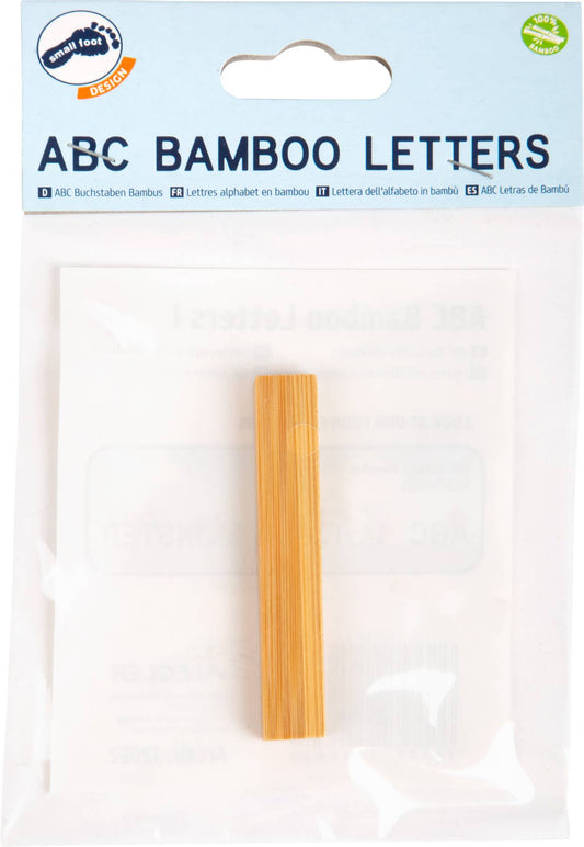 small foot ABC bokstäver bambu I | brev tåg | trä