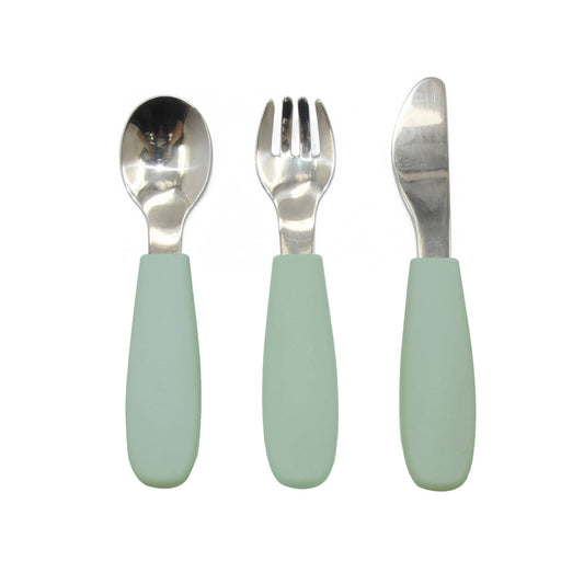 Summerville organic Bestick Silikonstål Cameo Grön