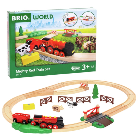 Mighty Red Train Set