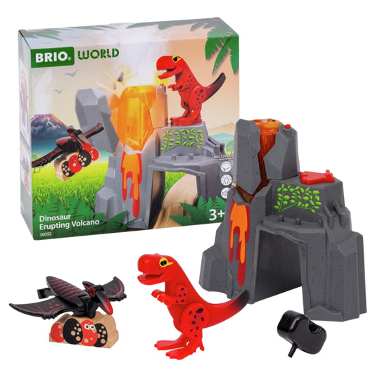 Dinosaur Erupting Volcano