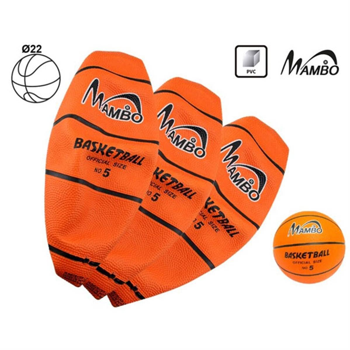 Basketboll 23 cm deflata