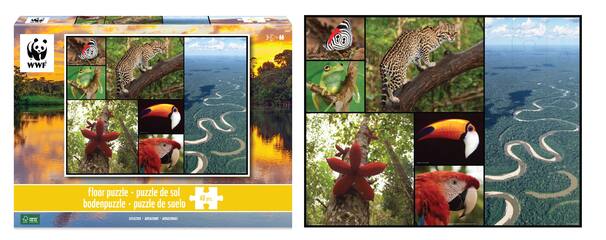 WWF GOLVPUSSEL 48PCS - AMAZONAS