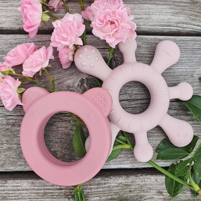 Summerville organic Silikon Baby Rattle + Teether