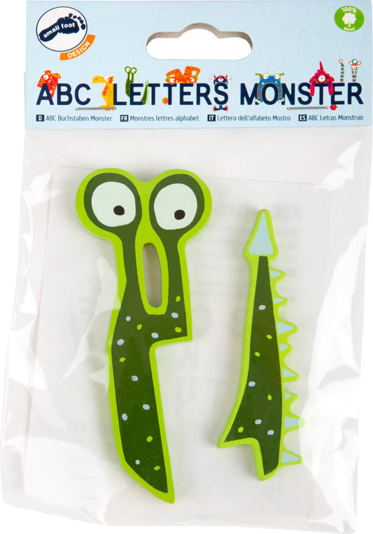 small foot ABC bokstäver Monster Clooney | brev tåg | trä