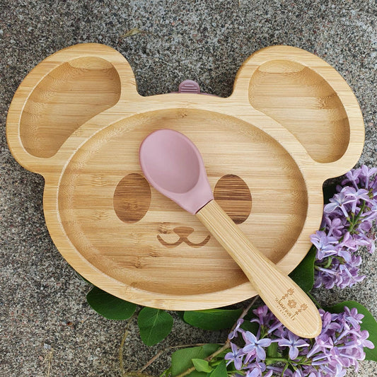 Barn Bambu Porslin Mus Pale Mauve