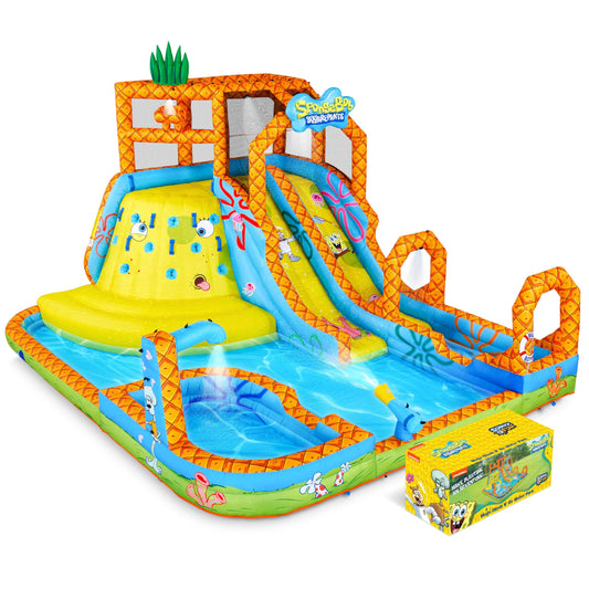 SpongeBob Mega Climb N' Go uppblåsbar vattenrutschbana