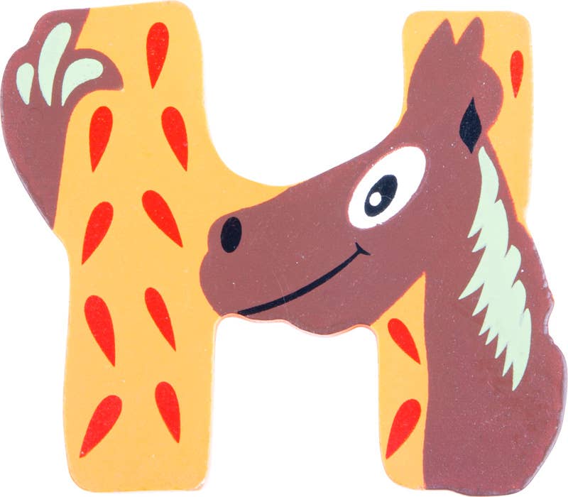 small foot Träbokstäver djur A-Z