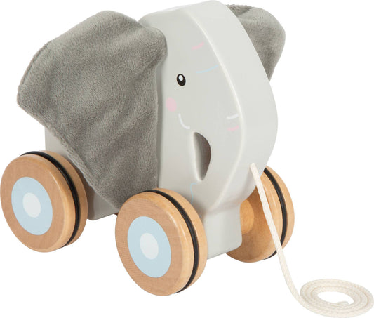 small foot Dragdjur elefant med prasselöron | Motorik | Trä