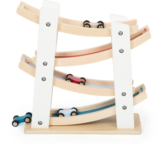 small foot Classic racerbana | marmor spår | trä