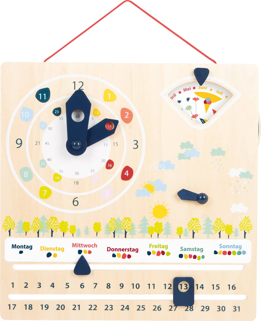 small foot Utbildningsklocka och Kalender
