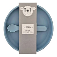 Summerville organic Tallrik och sked silikon