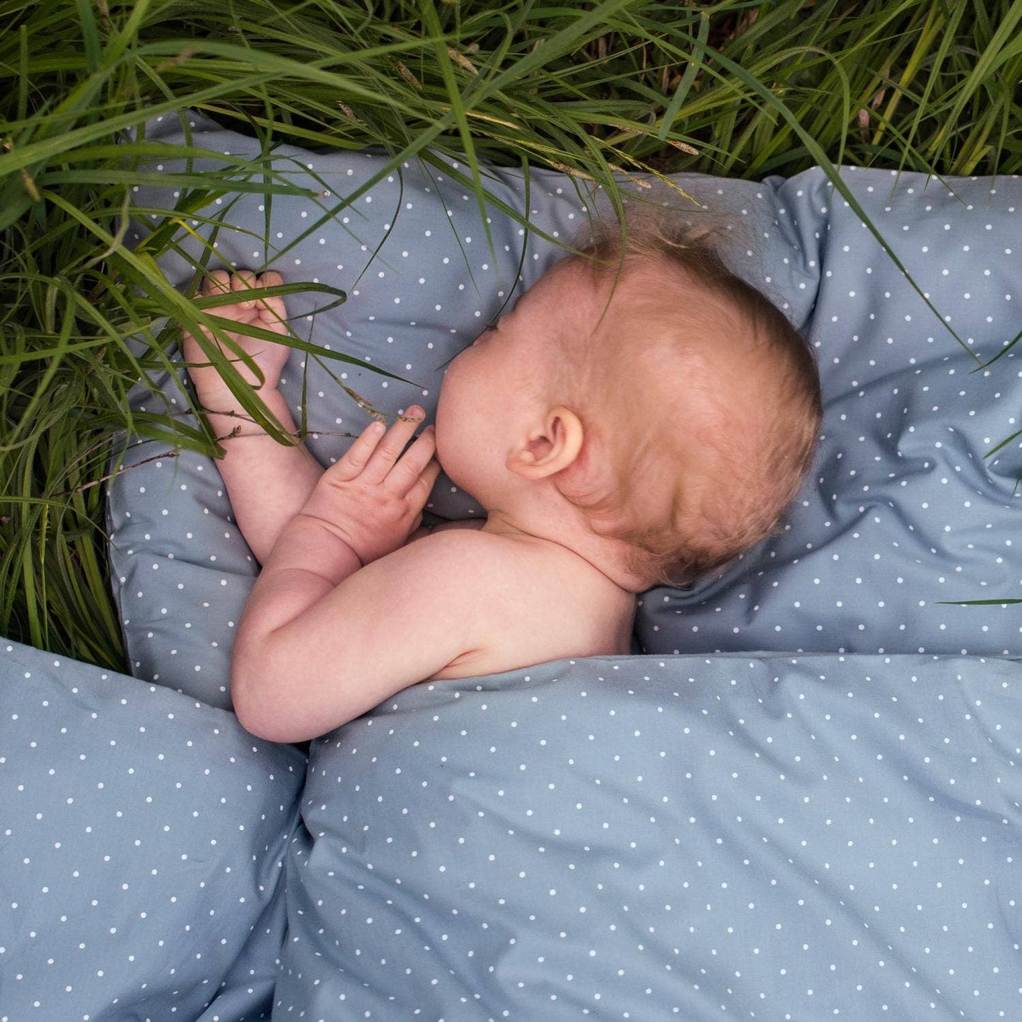 Summerville organic Örngott junior safir dotty GOTS