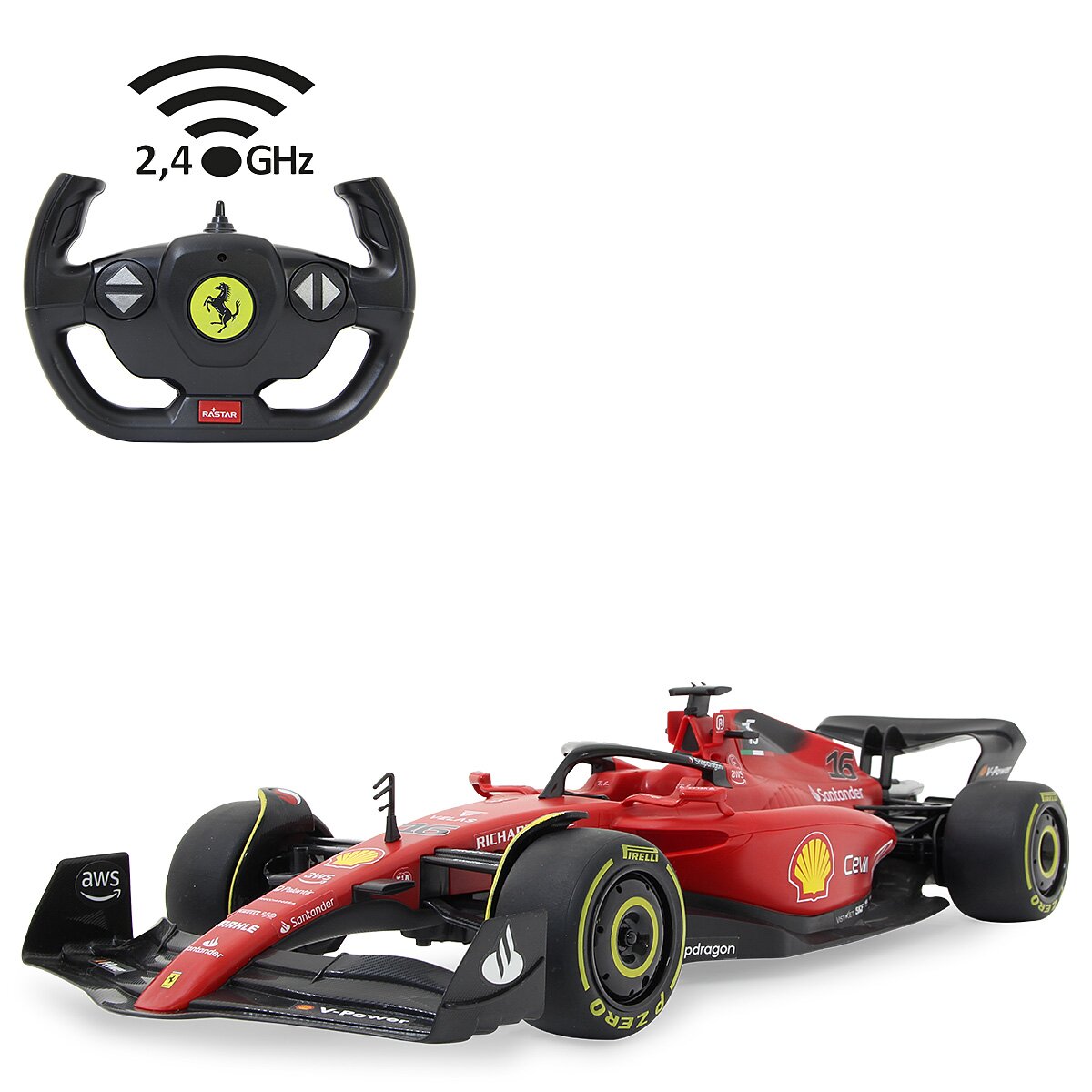 JAMARA Ferrari F1-75 1:12 lyxbilmodell