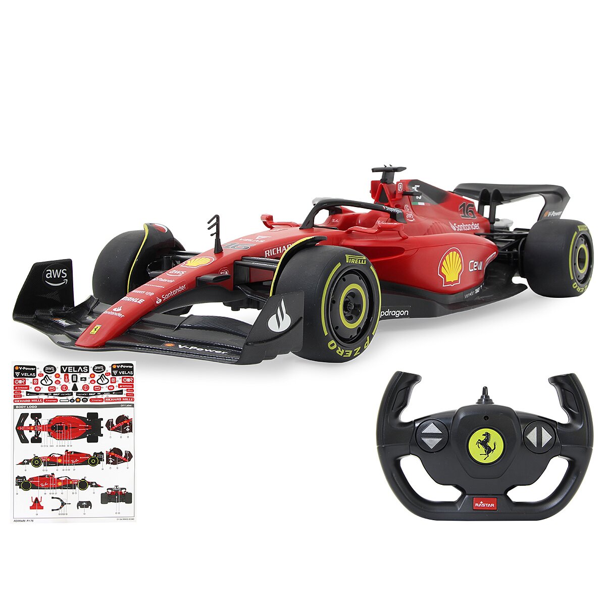 JAMARA Ferrari F1-75 1:12 lyxbilmodell