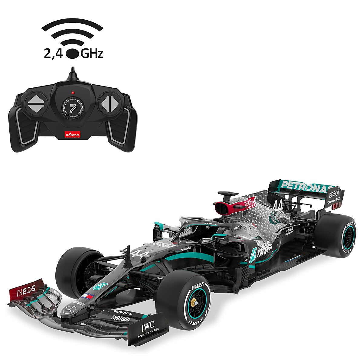 JAMARA Mercedes-AMG F1 W11 EQ Performance 1:18 black 2,4GHz
