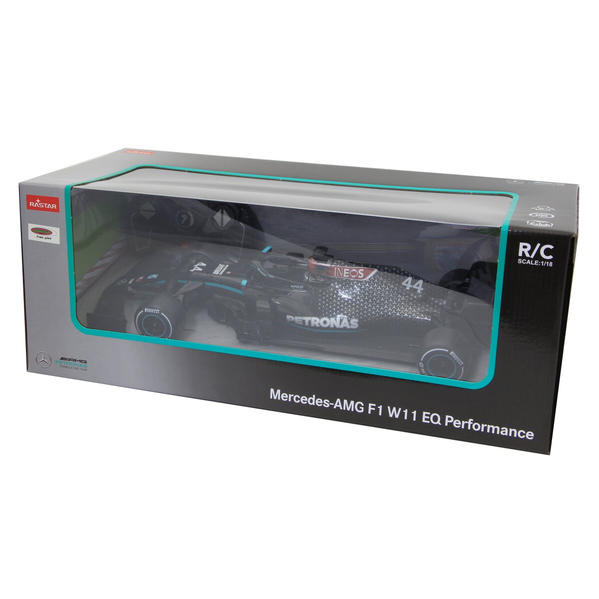 JAMARA Mercedes-AMG F1 W11 EQ Performance 1:18 black 2,4GHz