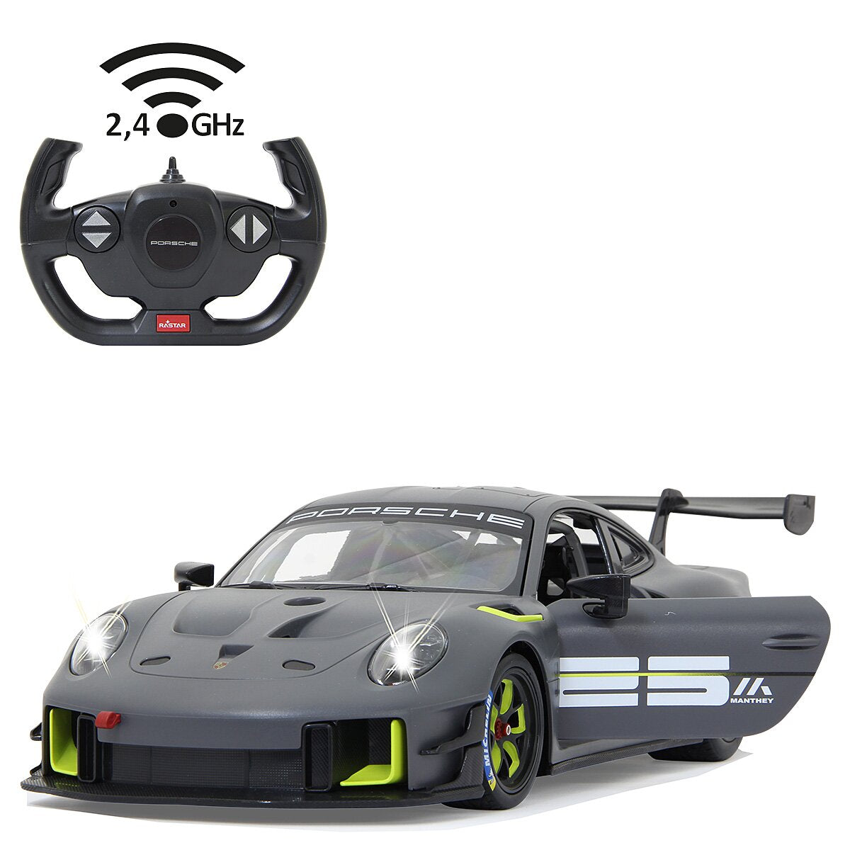 JAMARA Porsche 911 GT2 RS Clubsport 25 1:14 grau 2,4GHz Manual door