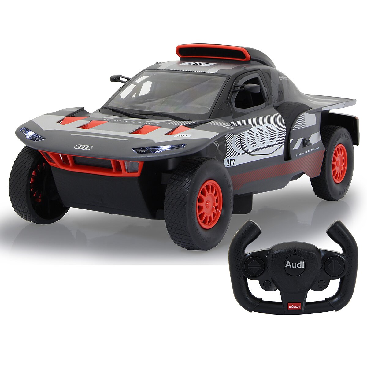JAMARA AUDI RS Q e-tron E2 1:14 grey 2,4GHz Manual door Drift function