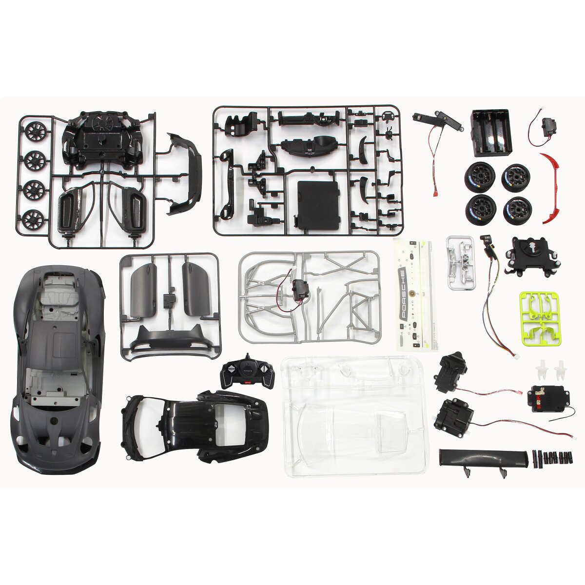 JAMARA Porsche 911 GT2 RS Clubsport 25 1:18 grey 2,4 GHz construction kit