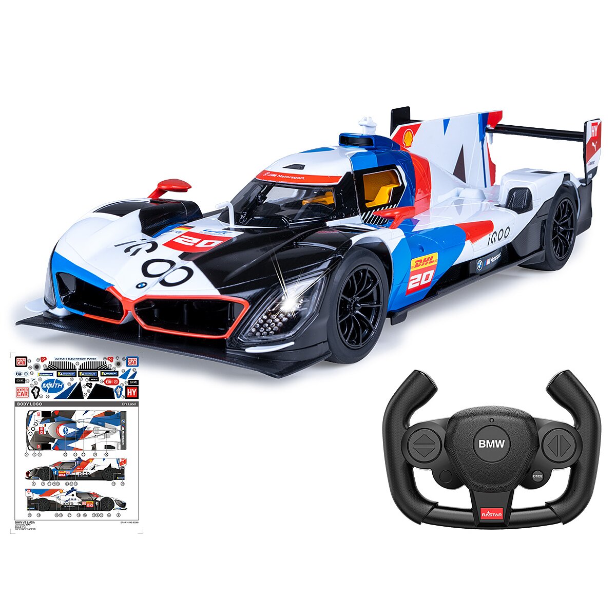 JAMARA BMW M Hybrid V8 LMDH 1:14 white 2,4GHz door manual