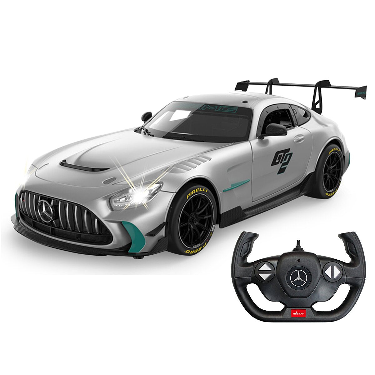 JAMARA Mercedes-AMG GT2 1:14 silver 2,4GHz manual door