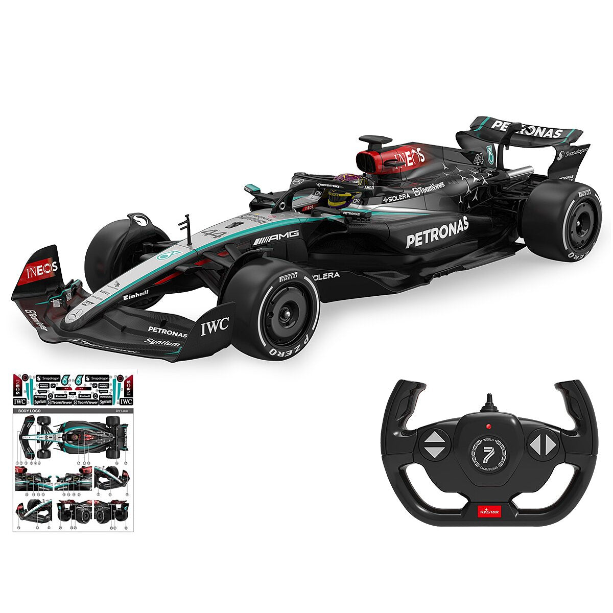 JAMARA Mercedes-AMG F1 W15 E Performance 1:12 black 2,4GHz