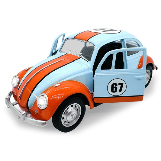 JAMARA Volkwagen Classical Beetle 1967 Diecast 1:28 light blue incl. Button cells