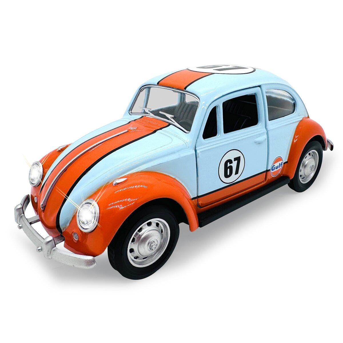 JAMARA Volkwagen Classical Beetle 1967 Diecast 1:28 light blue incl. Button cells