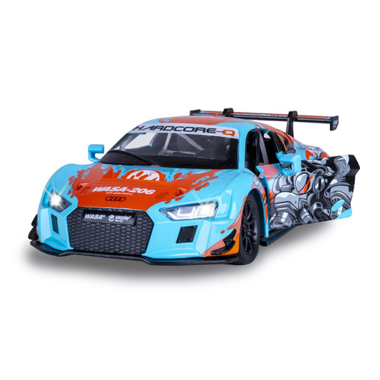 JAMARA Audi R8 LMS Diecast 1:24 blue incl. Button cells