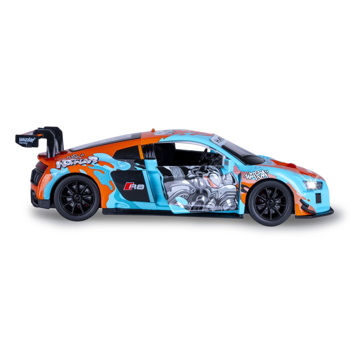 JAMARA Audi R8 LMS Diecast 1:24 blue incl. Button cells