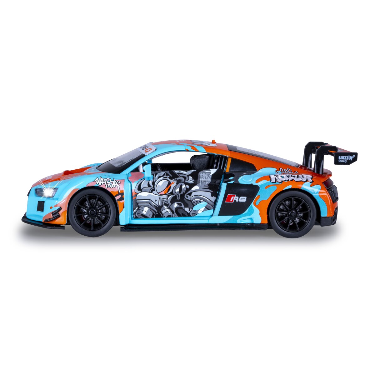 JAMARA Audi R8 LMS Diecast 1:24 blue incl. Button cells