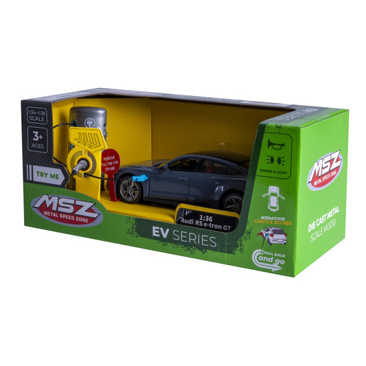 JAMARA Audi RS e-tron GT Diecast 1:36 grey incl. Button cells