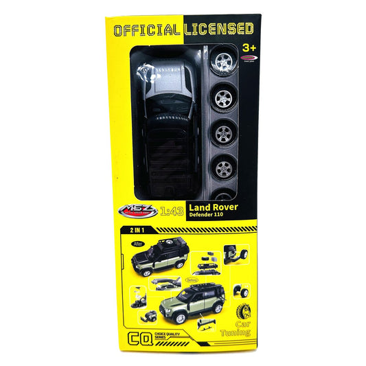 JAMARA Land Rover Defender 110  Diecast 1:43 silver 2in1