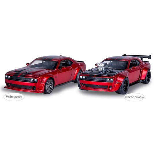 JAMARA Dodge Challenger SRT Jailbreak Diecast 1:36 red 2in1