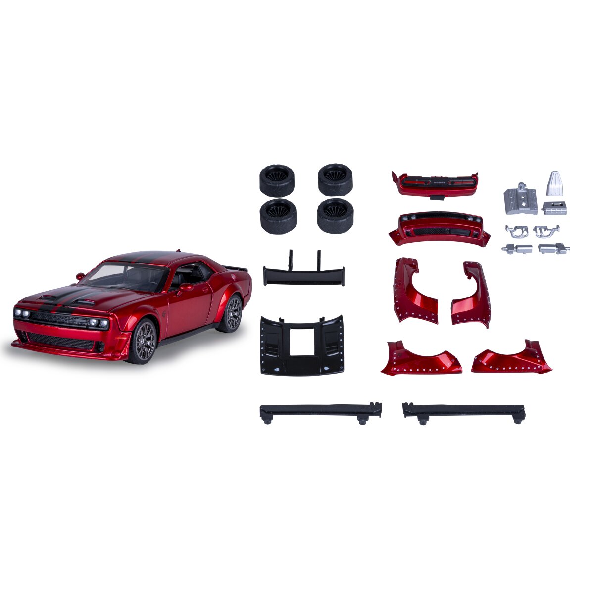 JAMARA Dodge Challenger SRT Jailbreak Diecast 1:36 red 2in1