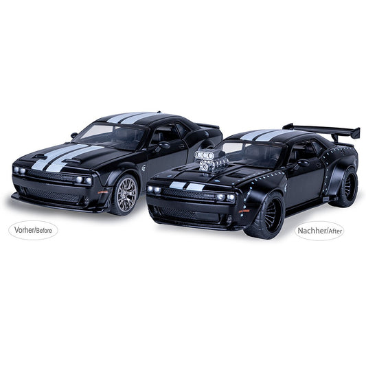 JAMARA Dodge Challenger SRT Jailbreak Diecast 1:36 black 2in1