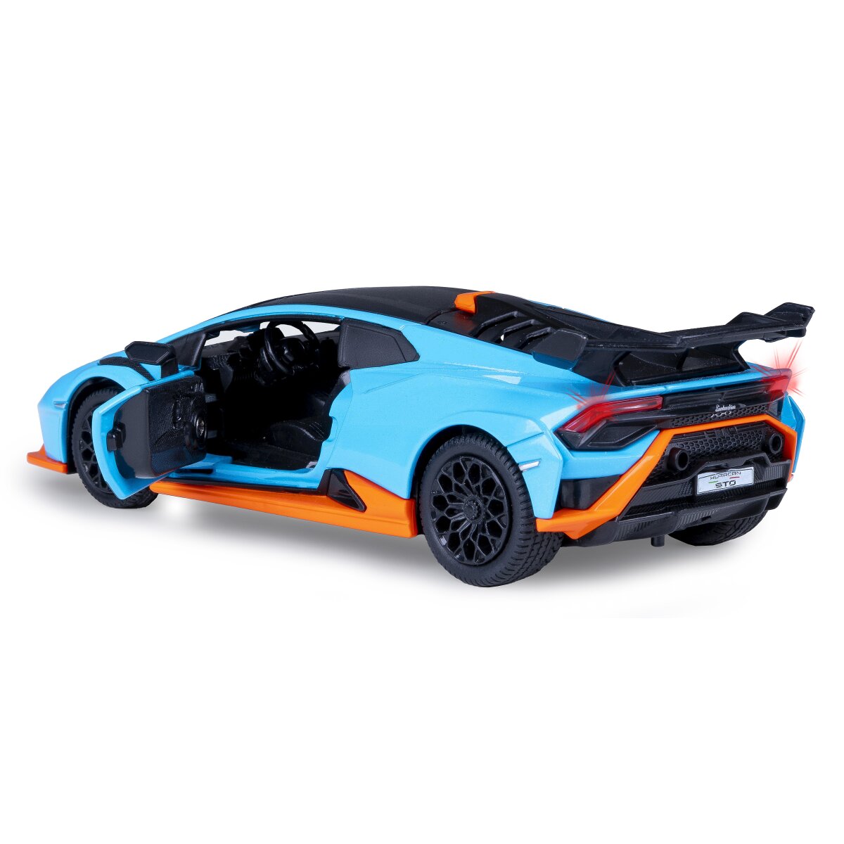 JAMARA Lamborghini Huracán STO Diecast 1:32 blue incl. Button cells