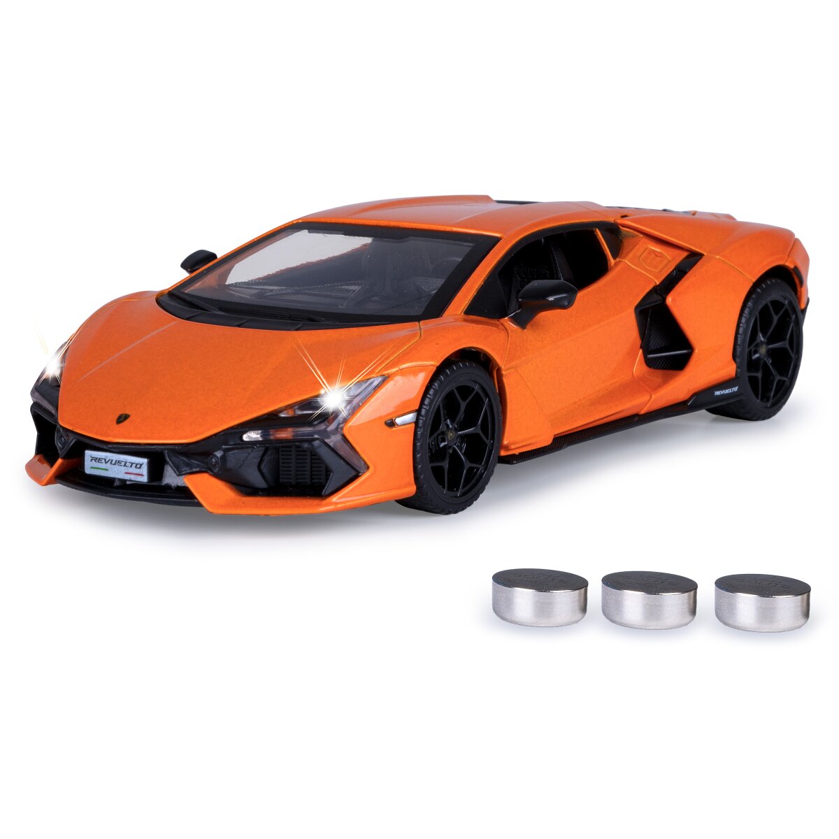 JAMARA Lamborghini Revuelto Diecast 1:32 orange incl. Button cells