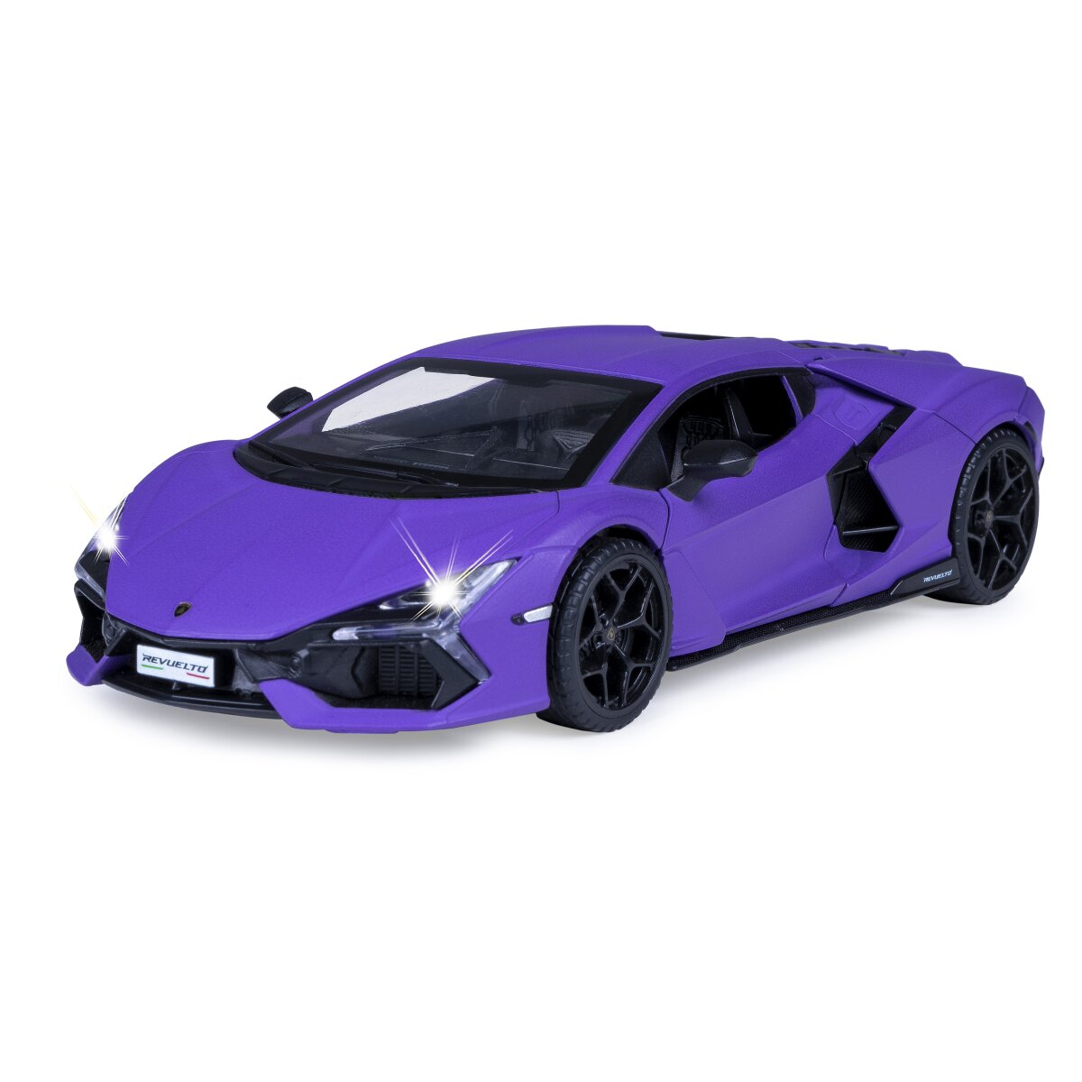 JAMARA Lamborghini Revuelto Diecast 1:32 purple incl. Button cells